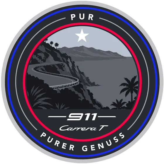 Crest No. 009, Purer Genuss, drawn for a 911 Carrera T