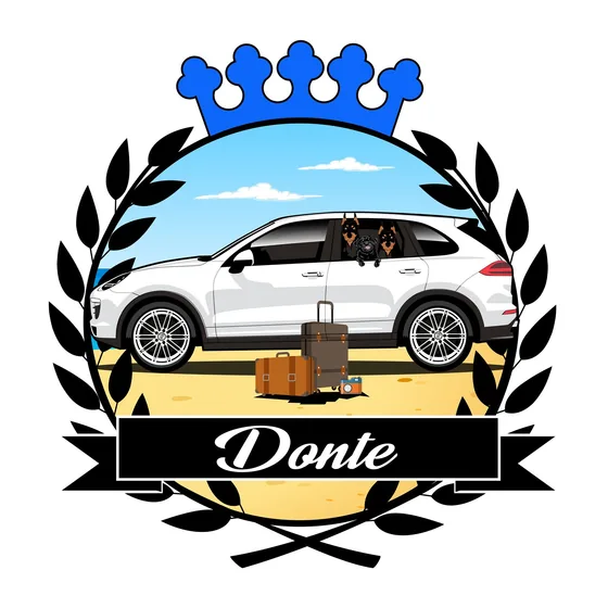 Crest No. 001, The Donte Crest, drawn for a Cayenne